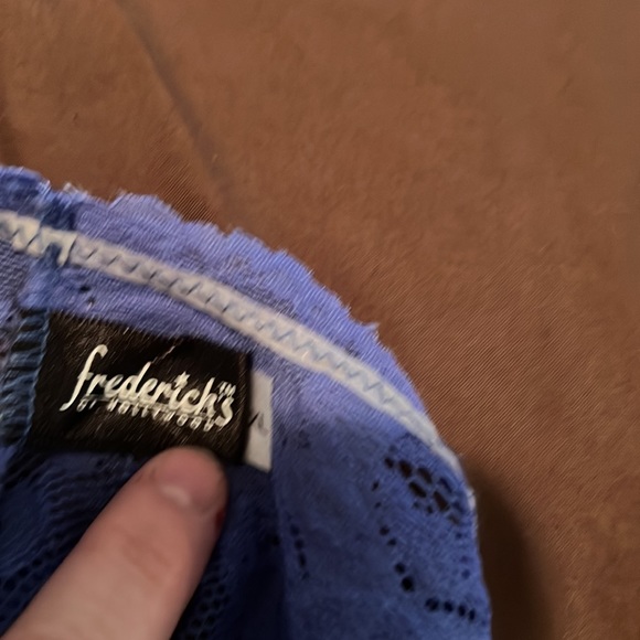 Purple lacy booty shorts by Fredericks of Hollywood - Picture 4 of 5